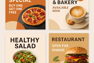 design eye catching instagram posts for food businesses