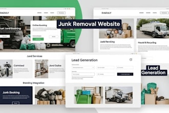 junk removal website bulk trash pickup hauling service recycling lead generation