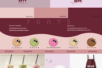 design a logo with brand identity and brand style guidelines