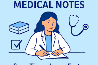 create clear medical and academic notes for exam prep