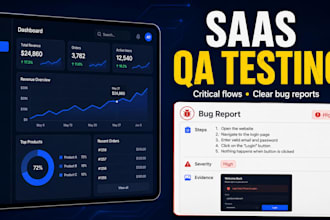 manually test your saas web app and deliver clear bug reports