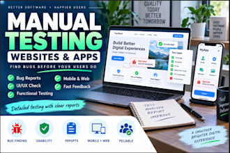 manually test your web and app