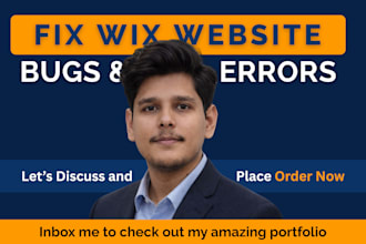 fix wix website design issues, bug fixes, layout and mobile responsive error