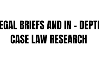 write legal briefs and perform detailed legal research