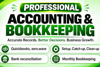 do bookkeeping clean up and bank reconciliation in quickbooks online xero wave