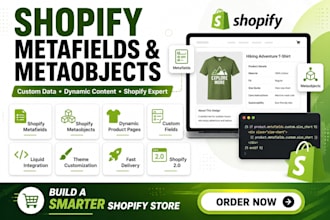 setup or customize shopify metafields and metaobjects