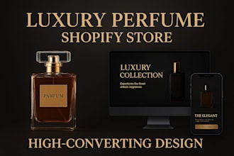 design an elegant fragrance shopify store for your brand