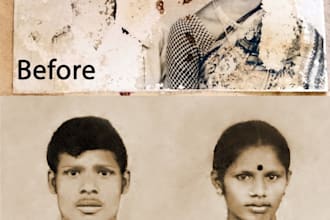 restore your damaged,scratched,old images or pictures