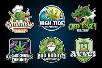 design modern cannabis, marijuana, hemp, organic, weed logo