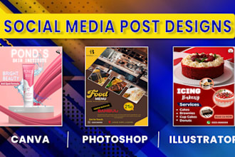 create social media post designs