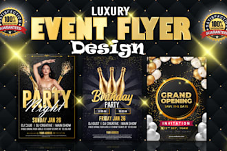 design motion flyer, party flyer, and club flyer in 6 hours