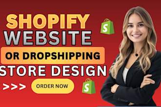 build professional shopify dropshipping store design and setup
