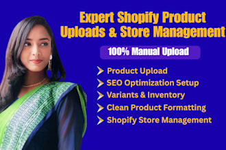upload shopify products with variants and SEO for better sales