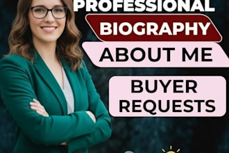 write an  engaging and  inspiring  website  author bios about us pages and book