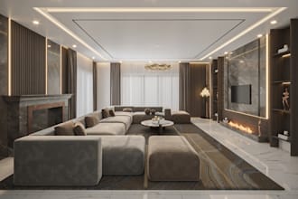create a luxury modern livingroom interior design