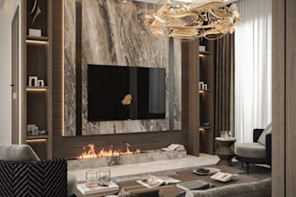do livingroom 3d moulding interior design