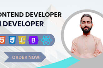 be frontend developer using react js and next js