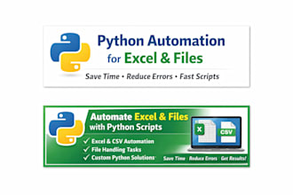 automate excel, csv, and files using python scripts