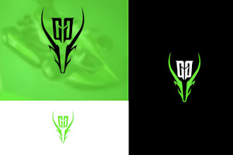 do modern esports, gaming or racing team logo any graphics design