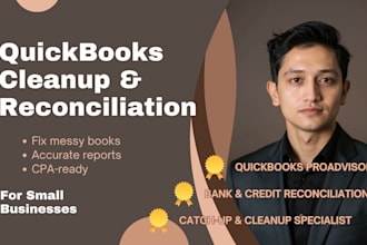 clean up and reconcile your quickbooks online books