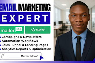 setup and automate klaviyo mailchimp mailerlite brevo activecampaign workflows