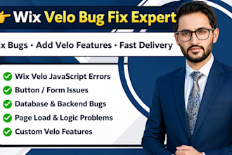 fix bugs add wix velo code features on your wix website