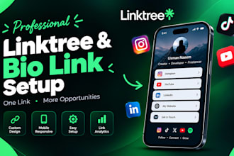 build a premium linktree biolink page for your social media