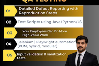 do manual and automation testing for your website or mobile app
