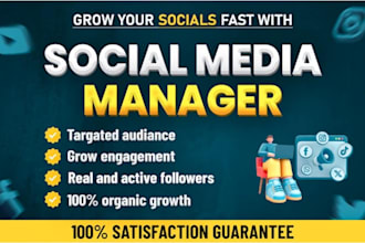 be your social media marketing manager and content creator
