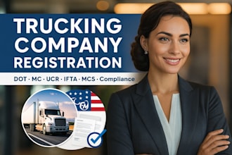 register your trucking company, dot, mc, ucr, ifta and mcs filing