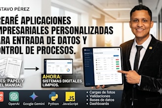 build custom business apps for data entry and process control