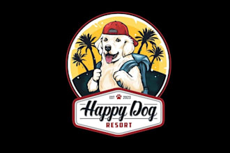 make animal pet cat shop farm unique logo design