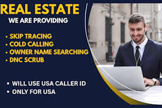 do 200 real estate cold calling and telemarketing with USA caller id