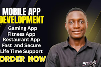 develop game, fitness, or restaurant mobile apps for android and ios devices