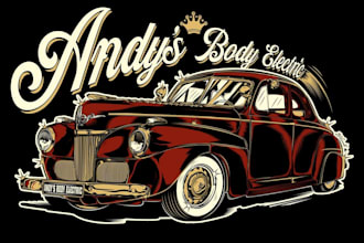 design an automotive logo for car wash, garage, or repair shop