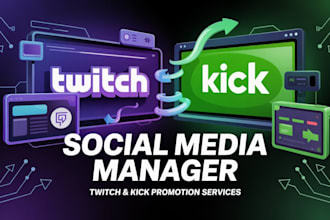 boost your twitch and kick stream, pro promo, viewer growth