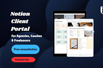 build notion client portals, CRM, and custom templates