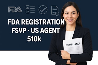 handle fda registration fsvp us agent 510k dossier and label review