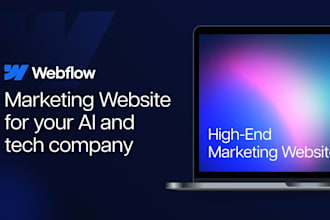 create a marketing website for your ai and tech company in webflow
