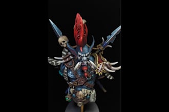 painting high quality tabletop and display miniatures