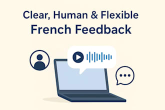 give quick french text and voice correction