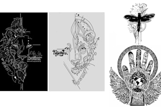 create custom, freehand tattoo designs