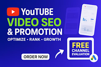 do best youtube video SEO promotion and channel growth manager