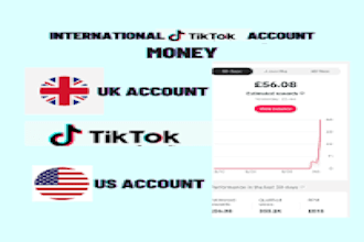 create and set up USA UK account