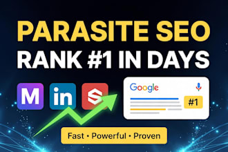 do parasite SEO and rank keywords in very short time