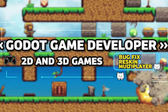 build 2d 3d online multiplayer game html5 web game and fix bugs in godot engine