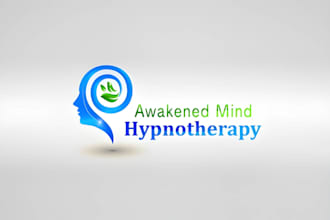 design a modern healthcare, mindset, hypnosis, therapy and wellness brand logo