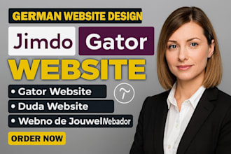 german jimbo website design gator website duda website webnode jouweb webador