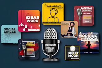 design podcast cover art and itunes podcast logo professionally