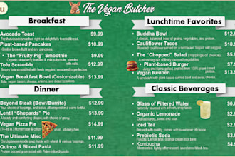 make you a custom restaurant menu